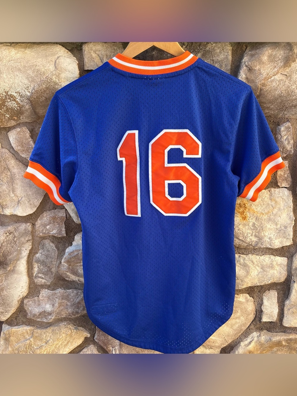 1986 Dwight Gooden #16 NY Mets Mens Mitchell & Ness Authentic BP Jersey Sz Small - Picture 6 of 11